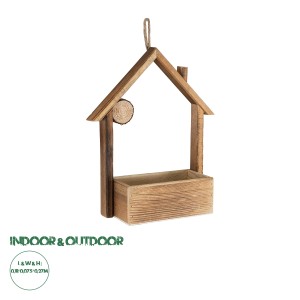 Τεχνητός Κήπος ALSACE  Κρεμαστό Διακοσμητικό Ξύλινο Κασπώ Γλάστρα -  Καφέ Μ18 x Π7.5 x Υ27cm Τεχνητός Κήπος ALSACE  Κρεμαστό Διακοσμητικό Ξύλινο Κασπώ Γλάστρα -  Καφέ Μ18 x Π7.5 x Υ27cm