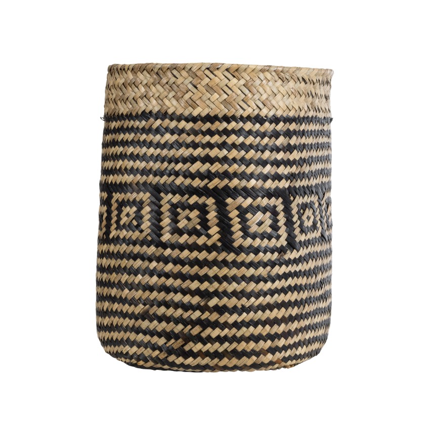 Τεχνητός Κήπος INDIANA Διακοσμητικό Πλεκτό Καλάθι - Κασπώ Γλάστρα - Καφέ με Μαύρο Φ19.5 x Υ26cm Τεχνητός Κήπος INDIANA Διακοσμητικό Πλεκτό Καλάθι - Κασπώ Γλάστρα - Καφέ με Μαύρο Φ19.5 x Υ26cm