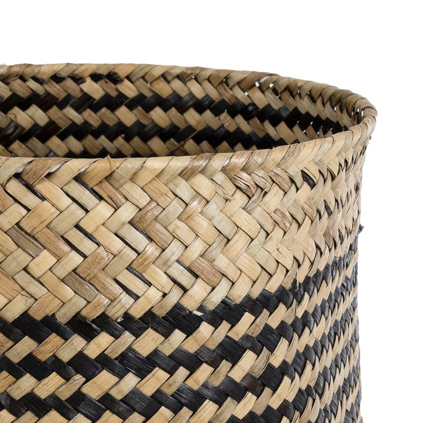 Τεχνητός Κήπος INDIANA Διακοσμητικό Πλεκτό Καλάθι - Κασπώ Γλάστρα - Καφέ με Μαύρο Φ19.5 x Υ26cm Τεχνητός Κήπος INDIANA Διακοσμητικό Πλεκτό Καλάθι - Κασπώ Γλάστρα - Καφέ με Μαύρο Φ19.5 x Υ26cm