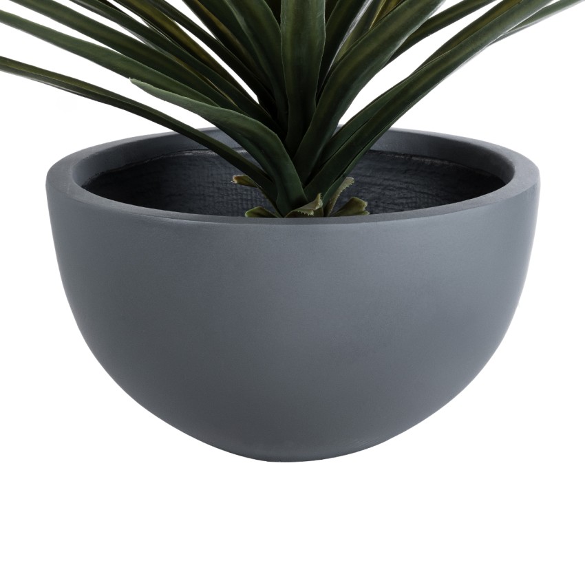 Τεχνητός Κήπος BALTIMORE  Διακοσμητικό Πολυεστερικό Τσιμεντένιο Κασπώ Γλάστρα -  Γκρι Φ43 x Υ23cm