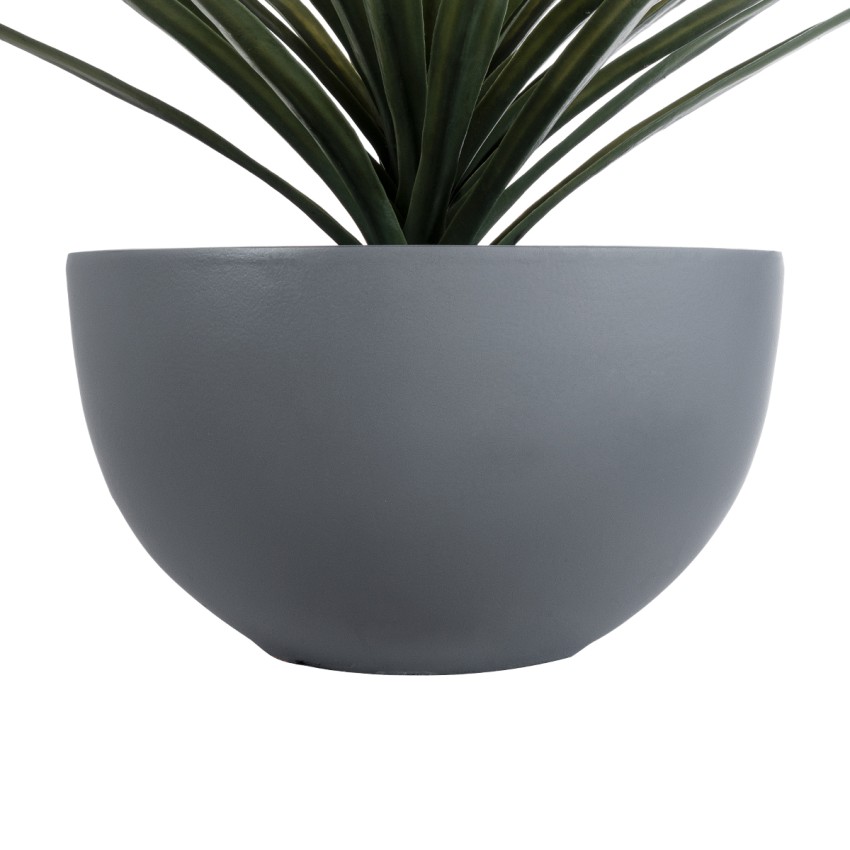 Τεχνητός Κήπος BALTIMORE  Διακοσμητικό Πολυεστερικό Τσιμεντένιο Κασπώ Γλάστρα -  Γκρι Φ43 x Υ23cm