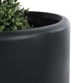 Τεχνητός Κήπος PUEBLA  Διακοσμητικό Πολυεστερικό Τσιμεντένιο Κασπώ Γλάστρα -  Μαύρο Φ51 x Υ56cm