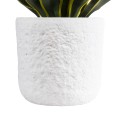 Τεχνητός Κήπος MALVEN  Επιδαπέδιο Πολυεστερικό Τσιμεντένιο Κασπώ Γλάστρα -  Λευκό Φ25 x Υ23cm