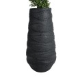 Τεχνητός Κήπος BOLOGNA  Επιδαπέδιο Πολυεστερικό Τσιμεντένιο Κασπώ Γλάστρα -  Μαύρο Φ45 x Υ90cm