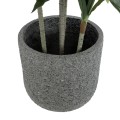 Τεχνητός Κήπος ERICE  Επιδαπέδιο Πολυεστερικό Τσιμεντένιο Κασπώ Γλάστρα -  Γκρι Φ31 x Υ28cm