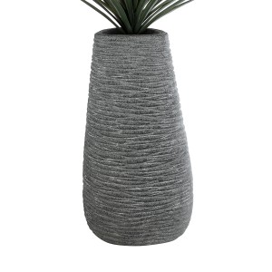 Τεχνητός Κήπος RONDA  Επιδαπέδιο Πολυεστερικό Τσιμεντένιο Κασπώ Γλάστρα -  Γκρι Μ54 x Π48 x Υ104cm