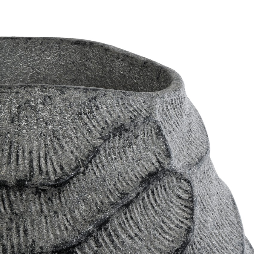 Τεχνητός Κήπος GALICIA  Επιδαπέδιο Πολυεστερικό Τσιμεντένιο Κασπώ Γλάστρα -  Γκρι Φ52 x Υ80cm