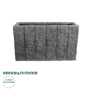 Τεχνητός Κήπος PELLEGRINO  Επιδαπέδιο Πολυεστερικό Τσιμεντένιο Κασπώ Γλάστρα -  Γκρι Μ100 x Π31 x Υ60cm