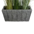 Τεχνητός Κήπος PELLEGRINO  Επιδαπέδιο Πολυεστερικό Τσιμεντένιο Κασπώ Γλάστρα -  Γκρι Μ100 x Π31 x Υ60cm