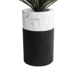 Τεχνητός Κήπος ALMUDENA  Επιδαπέδιο Πολυεστερικό Τσιμεντένιο Κασπώ Γλάστρα -  Μαύρο με Λευκό Φ36 x Υ60cm Τεχνητός Κήπος ALMUDENA  Επιδαπέδιο Πολυεστερικό Τσιμεντένιο Κασπώ Γλάστρα -  Μαύρο με Λευκό Φ36 x Υ60cm