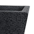 Τεχνητός Κήπος KARRASPIO  Επιδαπέδιο Πολυεστερικό Τσιμεντένιο Κασπώ Γλάστρα -  Μαύρο Μ34 x Π34 x Υ30cm