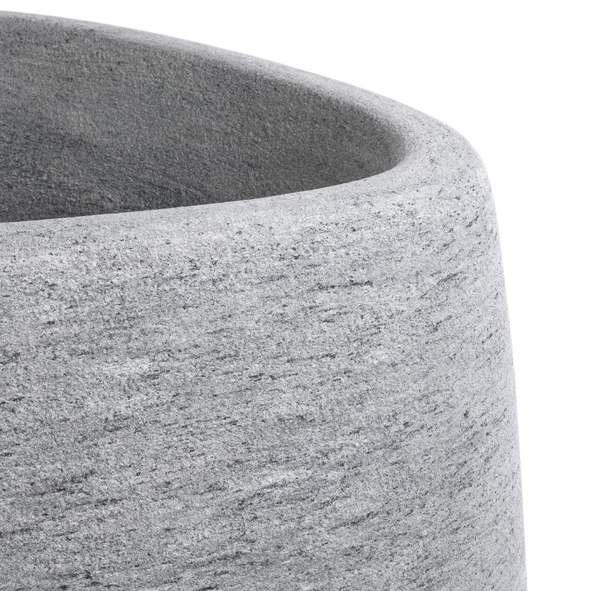 Τεχνητός Κήπος OXFORD  Επιδαπέδιο Πολυεστερικό Τσιμεντένιο Κασπώ Γλάστρα -  Γκρι Μ60 x Π55 x Υ43cm