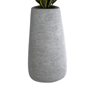 Τεχνητός Κήπος OXFORD  Επιδαπέδιο Πολυεστερικό Τσιμεντένιο Κασπώ Γλάστρα -  Γκρι Μ45 x Π49 x Υ90cm