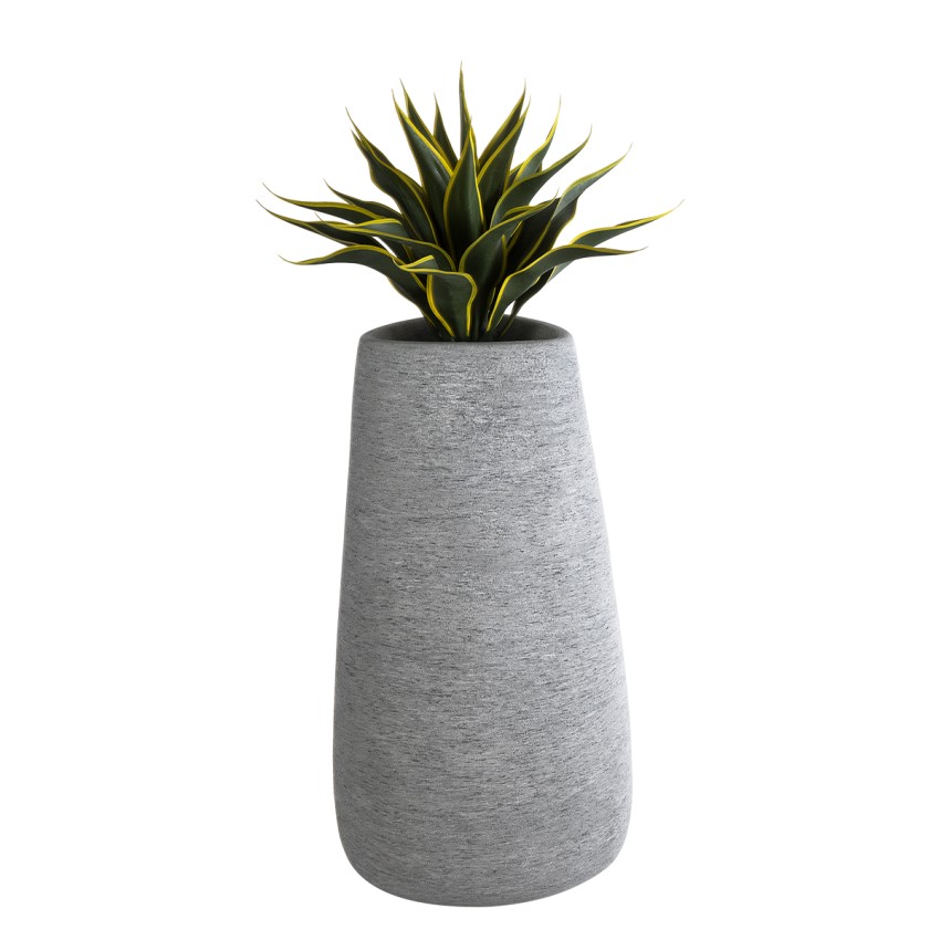 Τεχνητός Κήπος OXFORD  Επιδαπέδιο Πολυεστερικό Τσιμεντένιο Κασπώ Γλάστρα -  Γκρι Μ45 x Π49 x Υ90cm