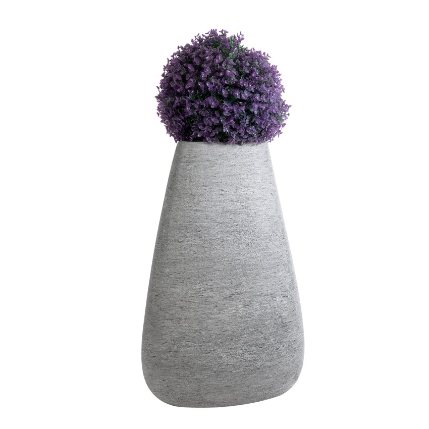 Τεχνητός Κήπος OXFORD  Επιδαπέδιο Πολυεστερικό Τσιμεντένιο Κασπώ Γλάστρα -  Γκρι Μ45 x Π40 x Υ72cm