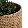 Τεχνητός Κήπος GIUSEPPE  Διακοσμητικό Πολυεστερικό Τσιμεντένιο Κασπώ Γλάστρα -  Καφέ Φ35 x Υ33cm