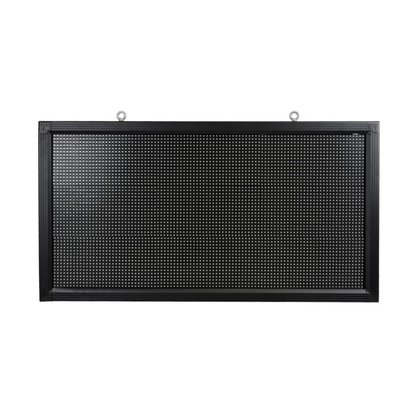 GLOBOSTAR® DISPLAY  Κυλιόμενη Ψηφιακή Επιγραφή 96x48cm P10 Μονής Όψης LED AC 220-240V Αδιάβροχο IP65 RGB - WiFi Control μέσω FK APP - Αισθητήρας Θερμοκρασίας & Υγρασίας - Μ104 x Π9 x Υ56cm