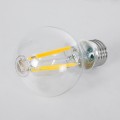 Λάμπα LED Long Filament E27 A60 Γλόμπος 4W 840lm 360° AC 220-240V IP20 Φ6 x Υ11cm Θερμό Λευκό 2700K με Διάφανο Γυαλί - Pro Series 210lm/W - A Ενεργειακή Κλάση