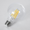 Λάμπα LED Long Filament E27 G95 Γλόμπος 4W 840lm 360° AC 220-240V IP20 Φ9.5 x Υ13.8cm Θερμό Λευκό 2700K με Διάφανο Γυαλί - Pro Series 210lm/W - A Ενεργειακή Κλάση