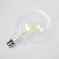 Λάμπα LED Long Filament E27 G125 Γλόμπος 4W 840lm 360° AC 220-240V IP20 Φ12.5 x Υ13.8cm Φυσικό Λευκό 4000K με Διάφανο Γυαλί - Pro Series 210lm/W - A Ενεργειακή Κλάση