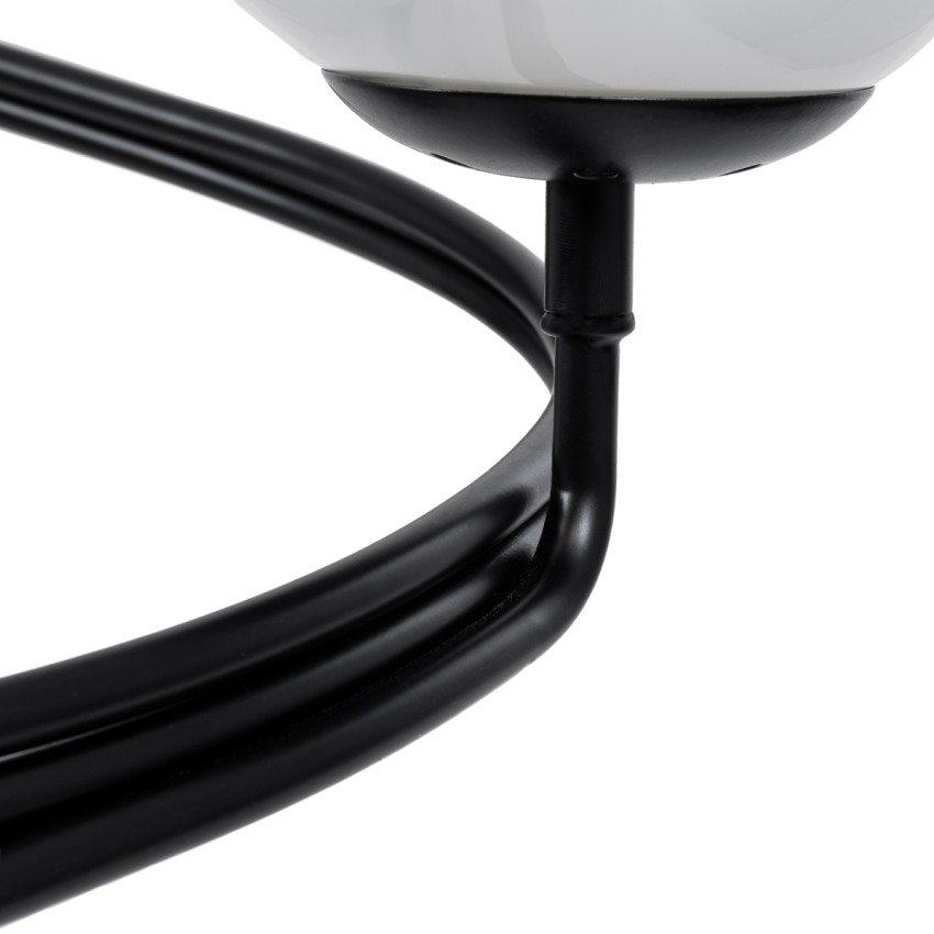 GLOBOSTAR® SELINA  Μοντέρνο Φωτιστικό Οροφής με Ντουί 3 x E27 AC 220-240V IP20 - Μαύρο & Λευκό - Μ60 x Π60 x Υ45cm