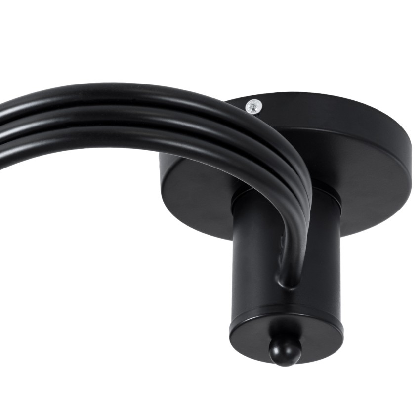 GLOBOSTAR® SELINA  Μοντέρνο Φωτιστικό Οροφής με Ντουί 3 x E27 AC 220-240V IP20 - Μαύρο & Λευκό - Μ60 x Π60 x Υ45cm