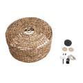 GLOBOSTAR® MANGATA  Boho Κρεμαστό Φωτιστικό Οροφής με Ντουί 1 x E27 AC 220-240V IP20 - Καφέ - Μ60 x Π60 x Υ28cm
