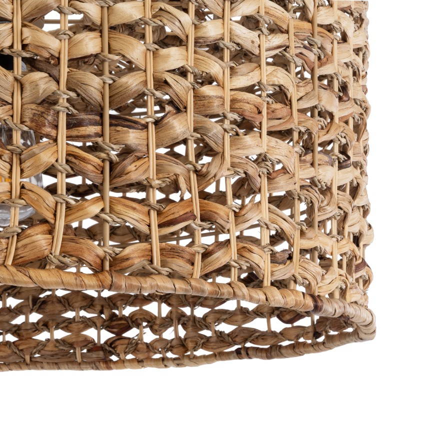 GLOBOSTAR® MANGATA  Boho Κρεμαστό Φωτιστικό Οροφής με Ντουί 1 x E27 AC 220-240V IP20 - Καφέ - Μ60 x Π60 x Υ28cm