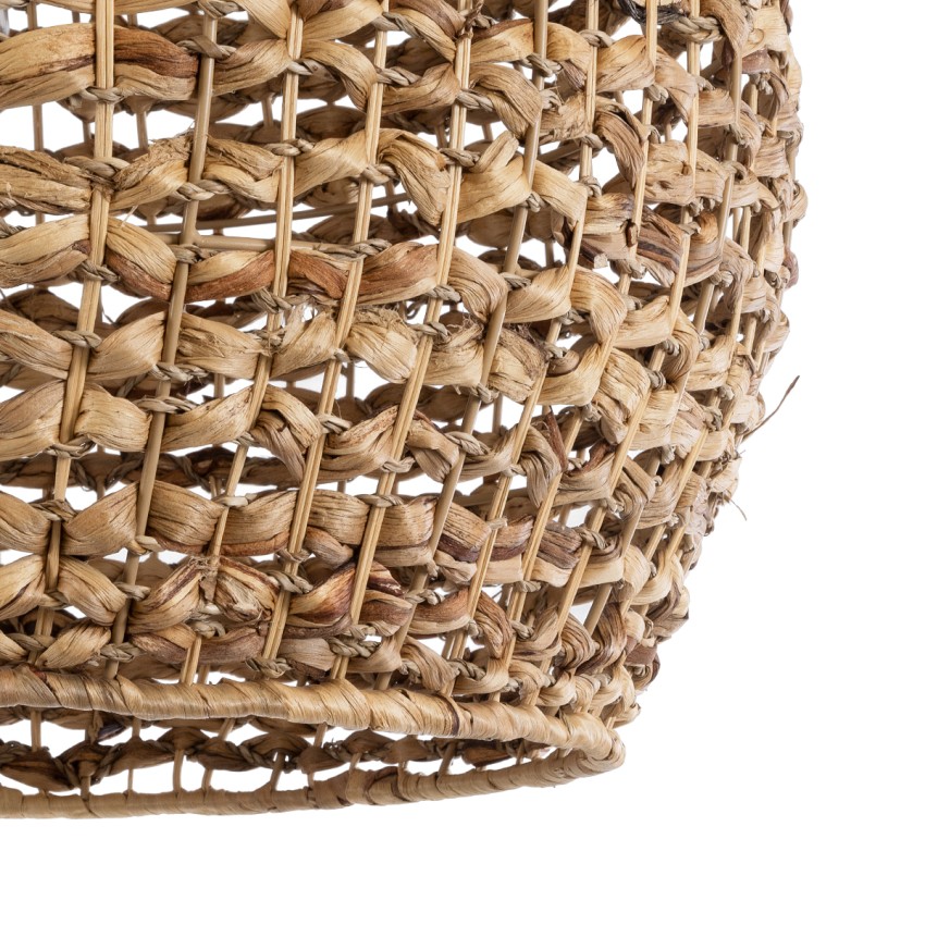 GLOBOSTAR® MANGATA  Boho Κρεμαστό Φωτιστικό Οροφής με Ντουί 1 x E27 AC 220-240V IP20 - Καφέ - Μ60 x Π60 x Υ50cm