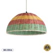 GLOBOSTAR® CABALLEROS  Boho Κρεμαστό Φωτιστικό Οροφής με Ντουί 1 x E27 AC 220-240V IP20 - Πολύχρωμο - Μ40 x Π40 x Υ20cm