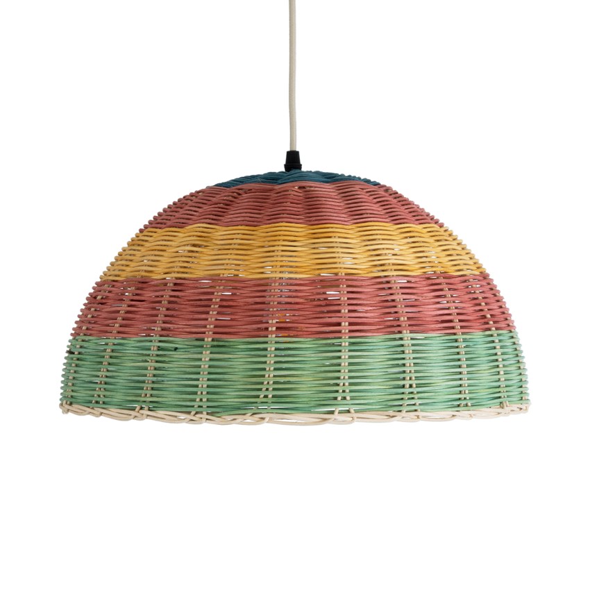 GLOBOSTAR® CABALLEROS  Boho Κρεμαστό Φωτιστικό Οροφής με Ντουί 1 x E27 AC 220-240V IP20 - Πολύχρωμο - Μ40 x Π40 x Υ20cm