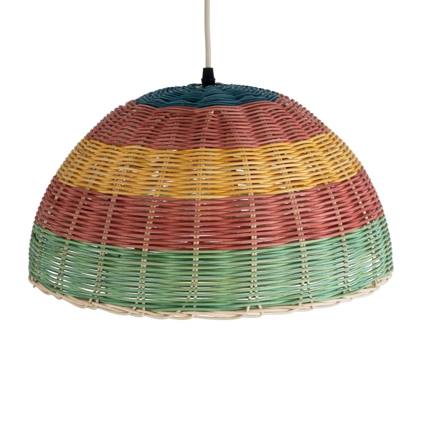 GLOBOSTAR® CABALLEROS  Boho Κρεμαστό Φωτιστικό Οροφής με Ντουί 1 x E27 AC 220-240V IP20 - Πολύχρωμο - Μ40 x Π40 x Υ20cm