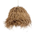 GLOBOSTAR® GUADELOUPE  Boho Κρεμαστό Φωτιστικό Οροφής με Ντουί 1 x E27 AC 220-240V IP20 - Μπεζ - Μ50 x Π50 x Υ40cm