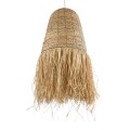 PORTOFERRAIO  Boho Κρεμαστό Φωτιστικό Πλέγμα Μονόφωτο 1 x E27 IP20 Μπεζ Ράφια - Μ60 x Π60 x Υ120cm