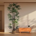 Τεχνητός Κήπος BROADLEAF LADY PALM TREE  Τεχνητό Διακοσμητικό Φυτό Πλατύφυλλος Φοίνικας Μπαμπού Υ300cm