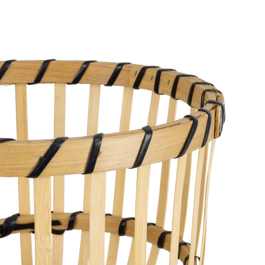 Τεχνητός Κήπος FOLEGANDROS  Διακοσμητικό Ξύλινο Κασπώ Γλάστρα -  Μπεζ Φ28 x Υ47cm