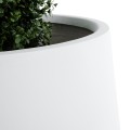 Τεχνητός Κήπος MISSOURI  Διακοσμητικό Πολυεστερικό Τσιμεντένιο Κασπώ Γλάστρα -  Λευκό Φ70 x Υ70cm