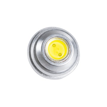 GLOBOSTAR® G4BACK  Λάμπα G4 LED 2W 200lm 120° DC 12V IP20 Ψυχρό Λευκό 6000K Dimmable - Sanan COB Chip - Back Pin - Μ2.5 x Π2.5 x Υ0.9cm