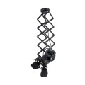 GLOBOSTAR® BROADWAY  Vintage Φωτιστικό Οροφής με Ντουί 1 x E27 AC 220-240V IP20 - Μαύρο - Μ28 x Π25 x Υ100cm