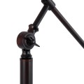 GLOBOSTAR® SILENE  Vintage Επιδαπέδιο Φωτιστικό με Ντουί 1 x E27 AC 220-240V IP20 - Μαύρο & Χρυσό - Μ30 x Π30 x Υ194cm