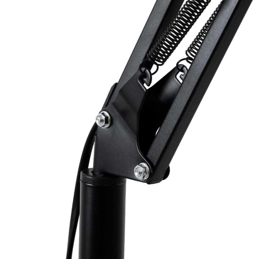GLOBOSTAR® AUDREY  Vintage Επιδαπέδιο Φωτιστικό με Ντουί 1 x E27 AC 220-240V IP20 - Μαύρο - Μ15 x Π15 x Υ190cm