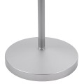 GLOBOSTAR® AUDREY  Vintage Επιδαπέδιο Φωτιστικό με Ντουί 1 x E27 AC 220-240V IP20 - Ασημί - Μ15 x Π15 x Υ190cm
