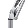 GLOBOSTAR® AUDREY  Vintage Επιδαπέδιο Φωτιστικό με Ντουί 1 x E27 AC 220-240V IP20 - Ασημί - Μ15 x Π15 x Υ190cm