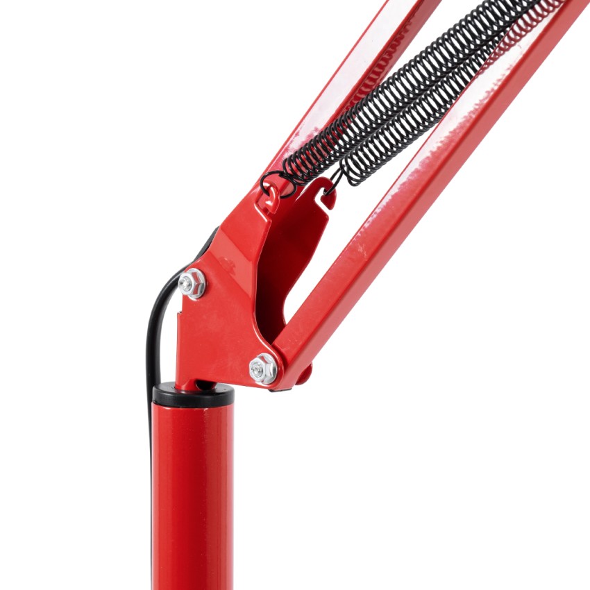 GLOBOSTAR® AUDREY  Vintage Επιδαπέδιο Φωτιστικό με Ντουί 1 x E27 AC 220-240V IP20 - Κόκκινο - Μ15 x Π15 x Υ190cm