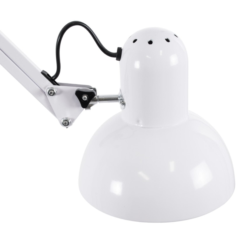 GLOBOSTAR® AUDREY  Vintage Επιδαπέδιο Φωτιστικό με Ντουί 1 x E27 AC 220-240V IP20 - Λευκό - Μ15 x Π15 x Υ190cm
