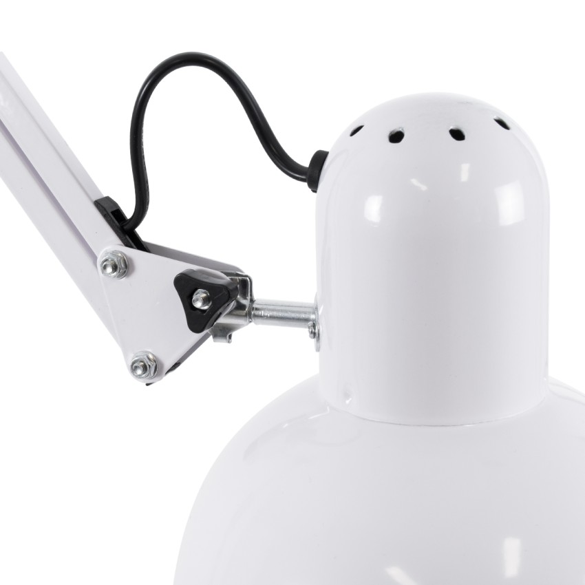 GLOBOSTAR® AUDREY  Vintage Επιδαπέδιο Φωτιστικό με Ντουί 1 x E27 AC 220-240V IP20 - Λευκό - Μ15 x Π15 x Υ190cm