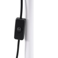 GLOBOSTAR® AUDREY  Vintage Επιδαπέδιο Φωτιστικό με Ντουί 1 x E27 AC 220-240V IP20 - Λευκό - Μ15 x Π15 x Υ190cm