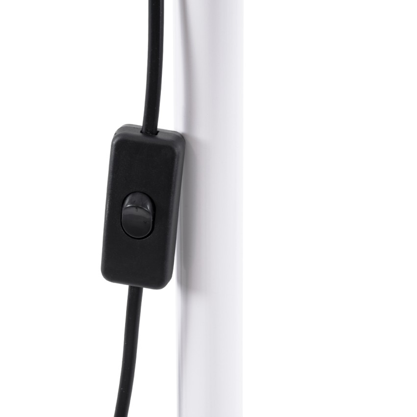 GLOBOSTAR® AUDREY  Vintage Επιδαπέδιο Φωτιστικό με Ντουί 1 x E27 AC 220-240V IP20 - Λευκό - Μ15 x Π15 x Υ190cm