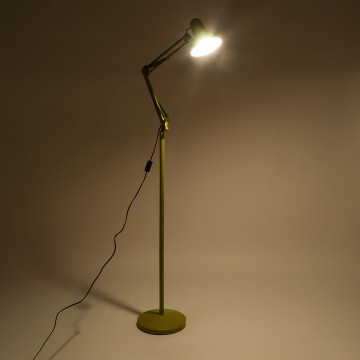 GLOBOSTAR® AUDREY  Μοντέρνο Επιδαπέδιο Φωτιστικό με Ντουί 1 x E27 AC 220-240V IP20 - Κίτρινο - Μ15 x Π15 x Υ190cm