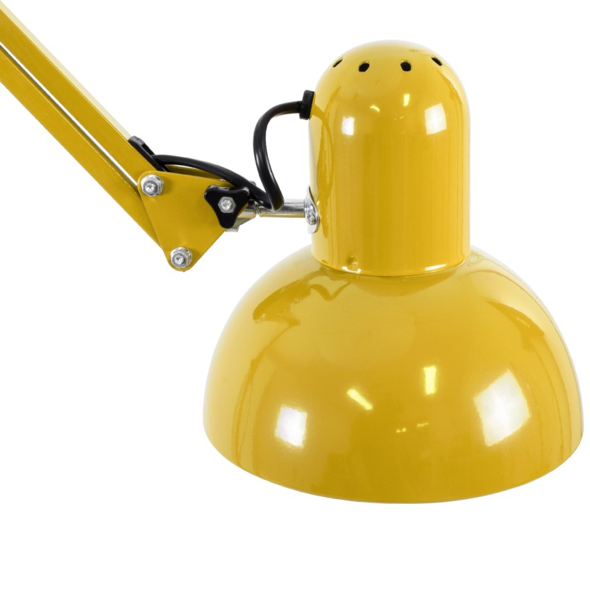 GLOBOSTAR® AUDREY  Μοντέρνο Επιδαπέδιο Φωτιστικό με Ντουί 1 x E27 AC 220-240V IP20 - Κίτρινο - Μ15 x Π15 x Υ190cm